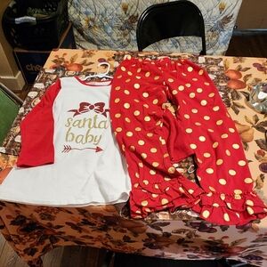 Size 10/12 2 Piece Long Sleeve Tee Set